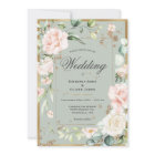Gold Sage Green Floral Wedding