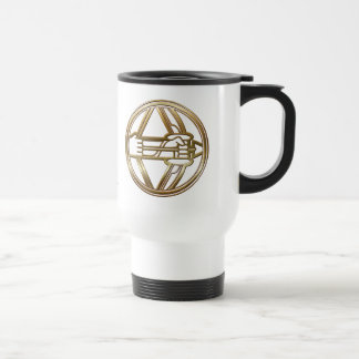 Gold Sagittarius Zodiac Archer Astrology Sign Travel Mug