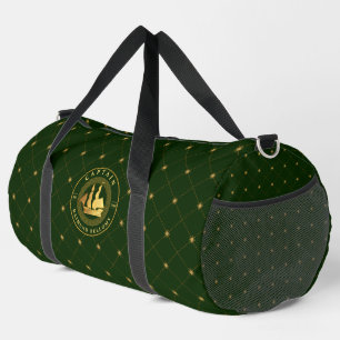Gold Sail Ship Duffle Bag