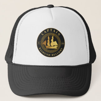 Gold Sail Ship Trucker Hat