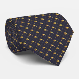 Gold Sailing Ship Tie