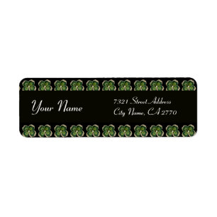 Gold Saint Patrick Shamrock Jewel with Pearls