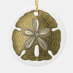 Gold Sand Dollar Ornament