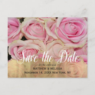 Gold Save the Date Personalised Photo Postcard