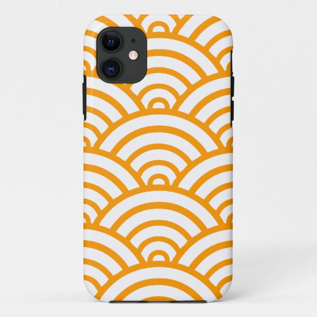 Gold Scallop Pattern Case-Mate iPhone Case (Back)