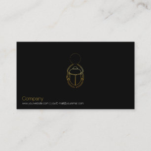 Gold Scarab Business Card