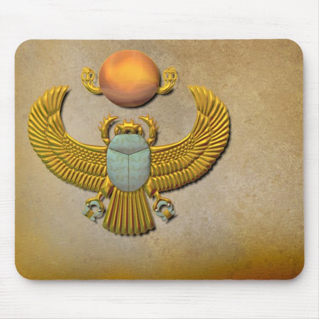 Gold Scarab Mouse Mat (Front)
