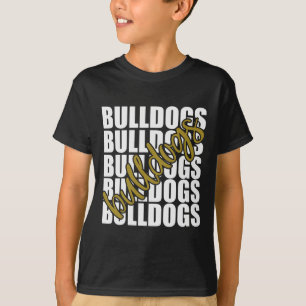Gold School Sports Fan Team Spirit  T-Shirt