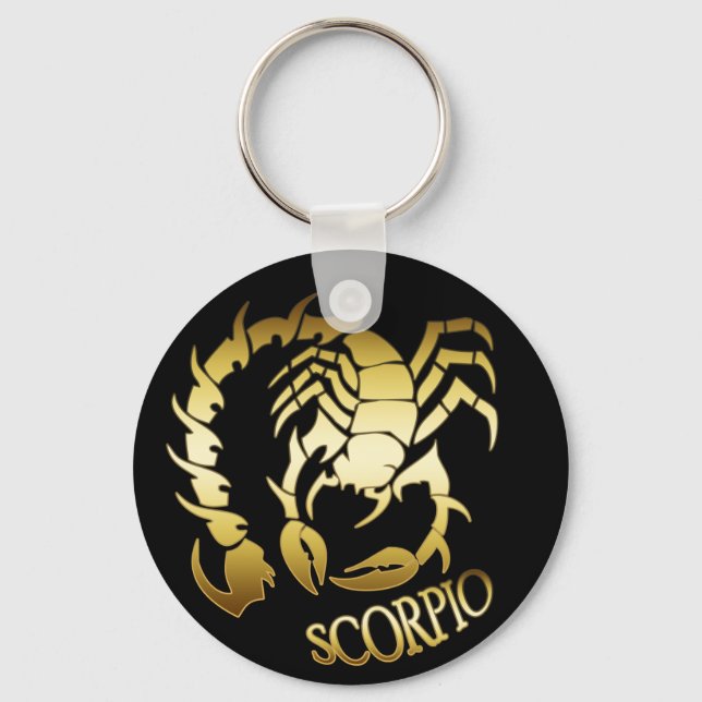 GOLD SCORPIO KEY RING (Front)