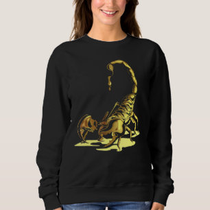 Gold Scorpion Arachnid Scorpio Zodiac Sweatshirt