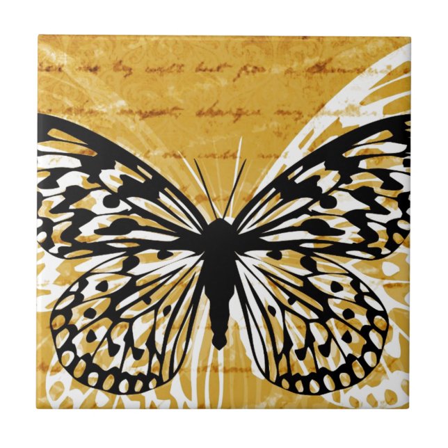 Gold script and butterfly tile (Front)