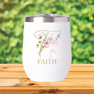 Gold Script Letter F Monogram Personalised Name