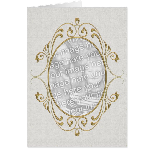 Gold Scroll Frame Card (Front)