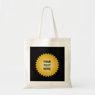Gold Seal Award with any text Tote Bag