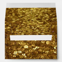 Gold Sequin All Over Glitter Look