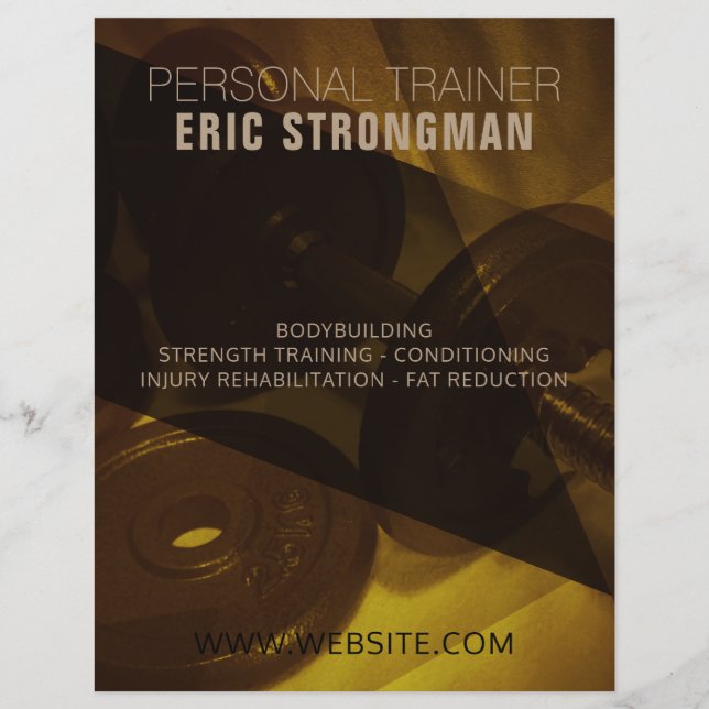 Gold shade modern abstract image look flyer (Front)