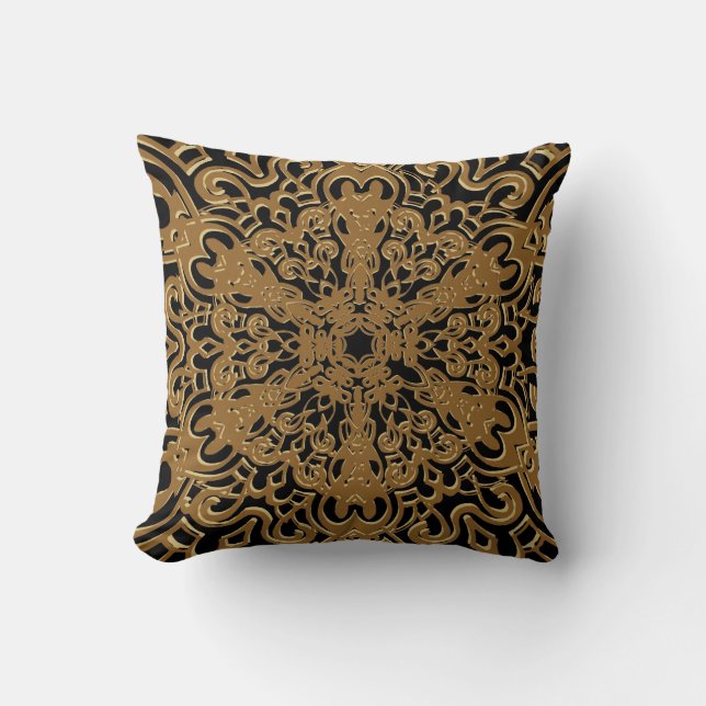 Gold Shadow Reversible Cushion (Front)