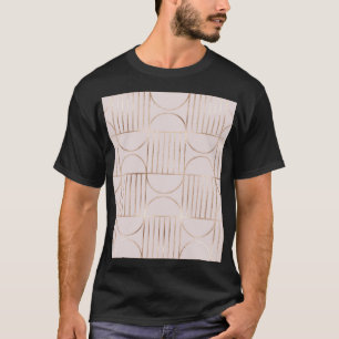 Gold shapes: mid-century modern pattern. T-Shirt