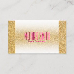 Gold Shimmer   Fade Business Card