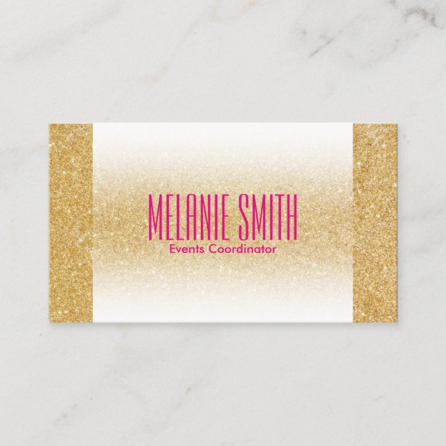 Gold Shimmer | Fade Business Card (Front)