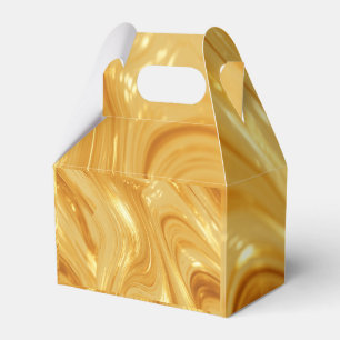 Gold shimmer-look favour box
