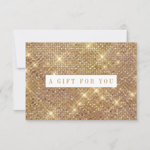 Gold Shimmer Marble Gift Certificate