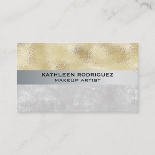 Gold Shimmer   Texture Colour Block Business Card
