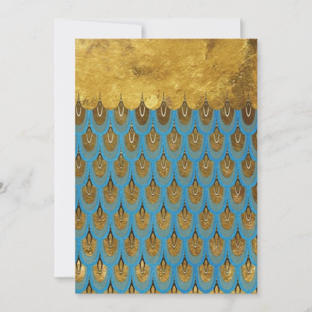 Gold Shiny Princess Mermaid Glitter Scales (Front)