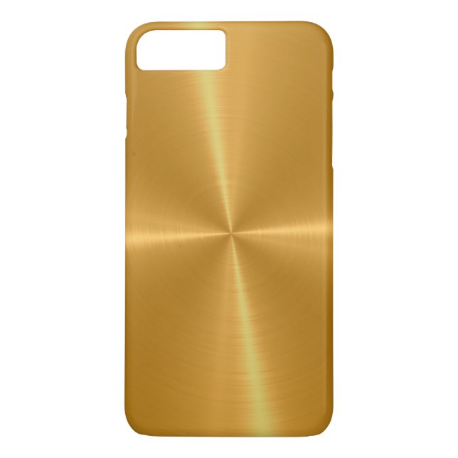 Gold Shiny Stainless Steel Metal Case-Mate iPhone Case (Back)
