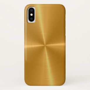 Gold Shiny Stainless Steel Metal Case-Mate iPhone Case