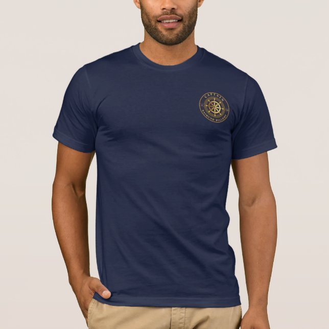 Gold Ship Wheel T-Shirt (Front)