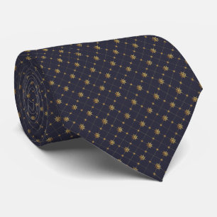Gold Ship Wheel Tie