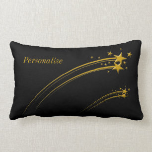 Gold Shooting Stars Lumbar Cushion