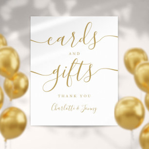 Gold Signature Script Cards And Gifts Sign