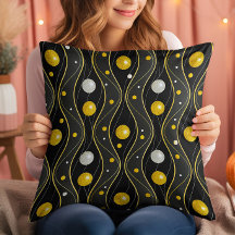 Gold Silver Black Art Deco Pattern