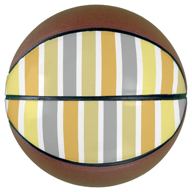 Gold Silver Bronze Metal Hues Basketball (Front)