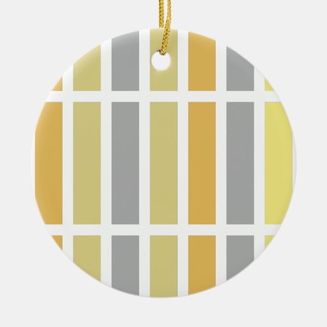 Gold Silver Bronze Metal Hues Ceramic Tree Decoration (Front)