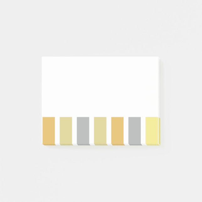 Gold Silver Bronze Metal Hues Post-it Notes (Front)