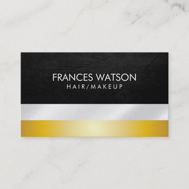 Gold & Silver Business Card (Front)