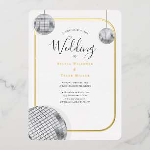 Gold Silver Disco Retro Wedding