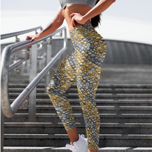 Gold & Silver Dressy Metallic Leggings