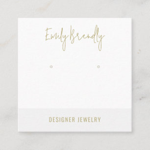 Gold Silver Jewelry Earring Display Business Card