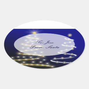 Gold & Silver- Oval Sticker