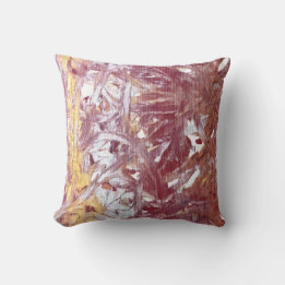 Gold, Silver, Red, Rose Gold, Marble Artwork Cushion
