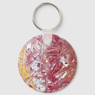 Gold, Silver, Red, Rose Gold, Marble Artwork Key Ring