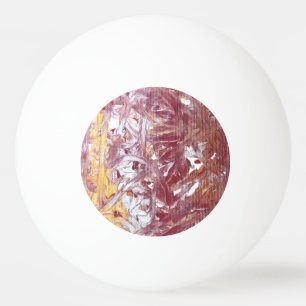 Gold, Silver, Red, Rose Gold, Marble Artwork Ping Pong Ball