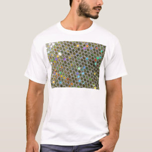Gold Silver Shimmering Glitter Sparkles Pattern T-Shirt