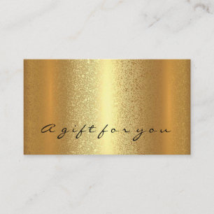 Gold Simply Gift Certificate Makeup Beauty VIP LUX
