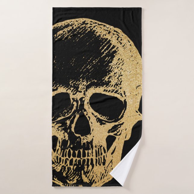 Gold Skull | Bath Towel Set (Bath Towel)