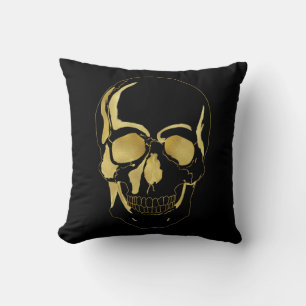 Gold Skull Cushion